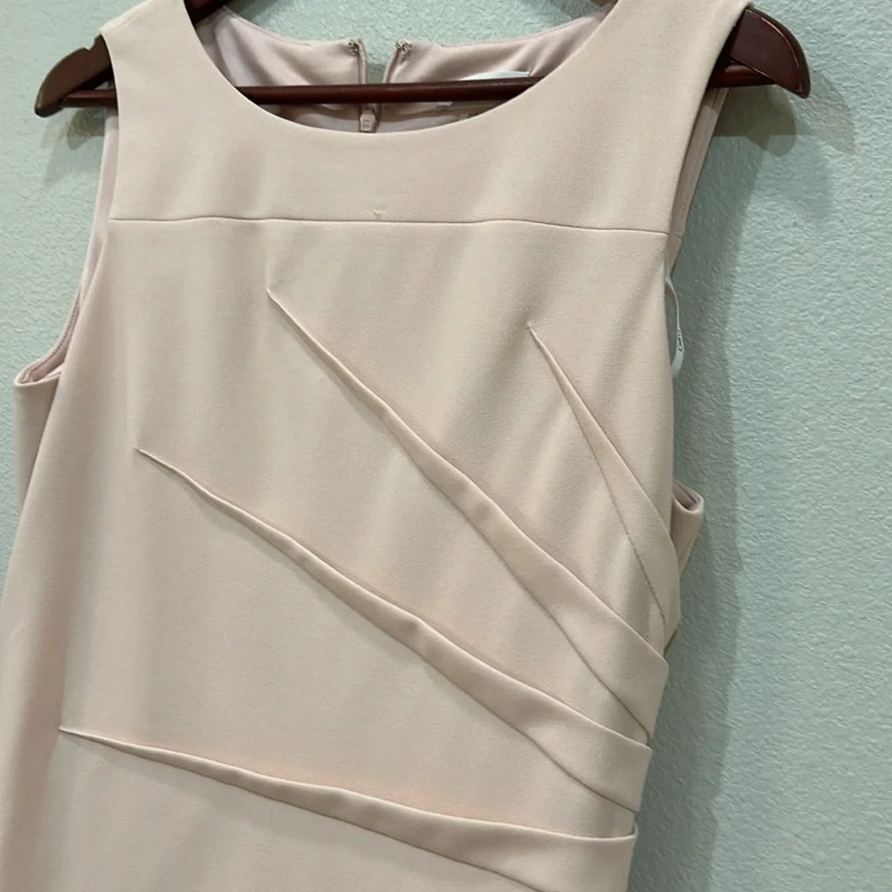 Calvin Klein Blush Pink Starburst Sheath Dress - Picture 3 of 4